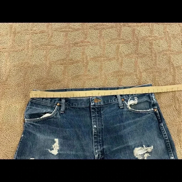 Vtg Wrangler Denim  Jeans 38x32 - Picture 7 of 10